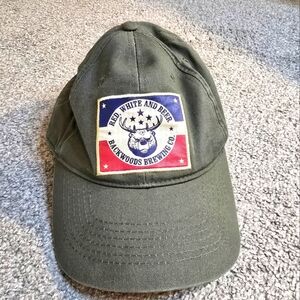 Red White and Beer Backwoods Brewing Co. Snapback Trucker Hat Unisex OSFM
